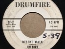 RARE Rock Country 45 JIM FORD Desert Walk / The Story Of Elvis DRUMFIRE listen