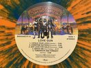 KISS Love Gun Lp Orange/Aqua Splatter Vinyl Nr Mint Limited Addition in Shrink