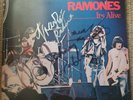 RAMONES It's Alive SIGNED First 1st Pressing Vinyl LP. 1980 Ex Con
