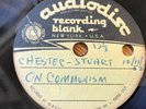 vtg 1950s Audiodisc COMMUNISM Russian communist family 12/11/52 record 33 rpm