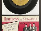 MARCELS Heartaches 45+PICTURE SLEEVE 1961 ORIGINAL NM/VG+ Colpix RARE Doo Wop