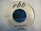 KIP TYLER SHE'S MY WITCH / RUMBLE ROCK KILLER ROCKABILLY 45 ON EBB 154