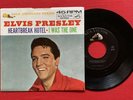 Elvis   “Heartbreak Hotel / I Was the One…” (447-0605) GSS DOT w/ Picture Sleeve