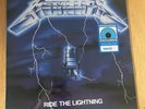 Metallica Ride the Lightning Electric Blue Coloured Vinyl Walmart Sealed