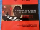 REINHOLD BARCHET LP ORIG FR ERATO BACH STE 50089 4 SONATES POUR VIOLON ET BASSE