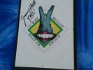 WET WILLIE JIMMY HALL SIGNED DECAL STICKER, RABBIT, KEEP ON SMILIN', CAPRICORN