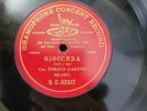 GIOCONDA BY ENRICO CARUSO, 1902, GC 52417 G&T SHELLAC RECORD