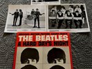 THE BEATLES   'A HARD DAYS NIGHT '  MONO w/THREE 8X10'S PICS   EARLY PRESSING