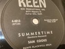 SAM COOKE 78 RPM - You Send Me / Summertime - Keen 4-4013, 1957, VG+