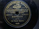THE HAYDN QUARTET ‘BEDELIA’  7” 1-SIDED GRAMOPHONE & TYPEWRITER 78