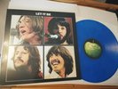 THE BEATLES - LET IT BE  - VINYL LP RECORD -BLUE VINYL - BRAZIL -  RARE - MINT
