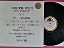 BEETHOVEN SYMPHONY 2 - RPO / BEECHAM - ORIGINAL 1958 HMV WHITE/GOLD LP - ASD287