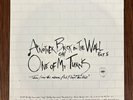 45 rpm PINK FLOYD Another Brick in The Wall/One Of My Turns 1979 PROMO COPY