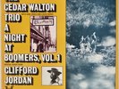 CEDAR WALTON TRIO: A Night at Boomers 1 Clifford Jordan OG Muse Jazz Vinyl LP