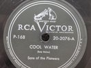 78 RPM Cool Water Chant Of The Wanderer Sons of the Pioneers RCA Victor 2076 A19