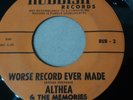 Althea & The Memories Kim Fowley Worst Worse Record Ever Made 67 Rubbish Punk 45