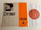 Bob Dylan 45 + Cover Slick Import  Just Like A Woman