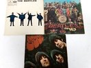 Bundle Of Three Beatles Vinyl's Rubber Soul, Lovely Hearts, Help All In Sleeves