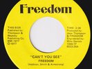 FREEDOM Can't You See RARE M- modern soul 45 Sunshine BOOGIE funk northern HEAR