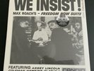 WE INSIST   Max Roach’s Freedom Now Suite LP Clear Vinyl RSD Limited New Sealed