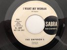 Killer Sixties Garage Punk 45 EMPERORS I Want My Woman SABRA  hear
