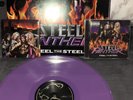 STEEL PANTHER FEEL THE STEEL LTD EDITION PURPLE VINYL + SIGNED CD + 2 USED PICKS