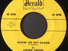 LIGHTNIN' HOPKINS: movin' on out boogie HERALD 7