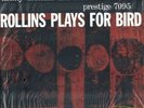 Sonny Rollins - ROLLINS PLAYS FOR BIRD - Analogue Productions LP 180g Mono NM