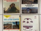 SET OF 12 TRAIN SOUND VINYL RECORDS - DIESEL & STEAM LOCOMOTIVES