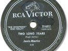 Rare 1956 JANIS MARTIN Rockabilly 78 RPM Record. Two Long Years
