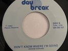 Modern Soul Boogie 45 Day Break - Don’t Know Where I’m Going rare