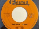 * ECHOS Twistin Time/Angel of Love R&B DOO WOP ROCK TITTYSHAKER Felsted 45 HEAR