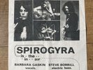 SPIROGYRA FLYER POSTER KENT UNIVERSITY LIVE SHOW FOLK PROG RARE