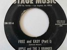 Deep Funk 45 APPLE & THE 3 ORANGES Free And Easy Stage Music HEAR Classic