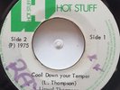 45 REGGAE / LINVAL THOMPSON / COOL DOWN THE TEMPER / HOT STUFF / LISTEN