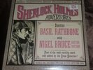 RARE SEALED 2 LP Set Sherlock Holmes Adventures Radio Broadcasts Basil Rathbone