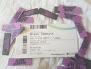 BLACK SABBATH FINAL SHOW TICKET AND CONFETTI FROM GIG  BIRMINGHAM 2017