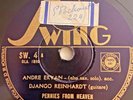ANDRE EKYAN DJANGO REINHARDT Pennies from Heaven 1937 SWING 78 FRANCE SW-4