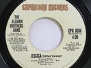 Rock 45 The Allman Brothers Band - Jessica / Come & Go Blues On Capricorn