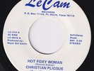 CHRISTIAN PLICQUE Hot Foxy Woman RARE northern soul 45 funk Six Feet Under HEAR