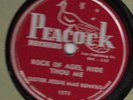 Jessie Mae Renfro 78rpm - A Wonderful Savior / Rock of Ages - Peacock 1571 (V+)