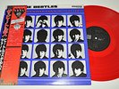 BEATLES A hard day's night LP JAPAN OBI INSERT MONO RED VINYL