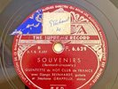 DJANGO REINHARDT GRAPPELLI QHCF Souvenirs 1938 DECCA 78 FRANCE