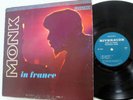 THELONIOUS MONK LP Monk In France VG+ Riverside stereo Original 1965 jazz  a2457