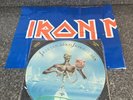 SUPER RARE PICTURE DISC LP WITH BANNER IRON MAIDEN SEVENTH SON OF A SEVENTH SON
