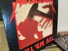 1983 Megaforce Silver Label Metallica Kill Em All Vinyl