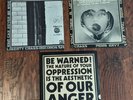 CRASS 3 LPS STATIONS, PENIS ENVY, YES SIR LP RARE '79 W/ POSTER SLEEVES ANARCHO