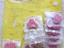 Doutone 45 rpm slip proof adapters - in packs on shop display board