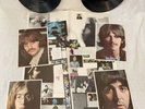 The Beatles White Album Vinyl LP 4 Photos & Poster Purple Label SWBO-101 Vintage