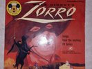 RARE DBR 77 Walt Disney's ZORRO  Record 45 RPM mickey mouse club sergeant garcia